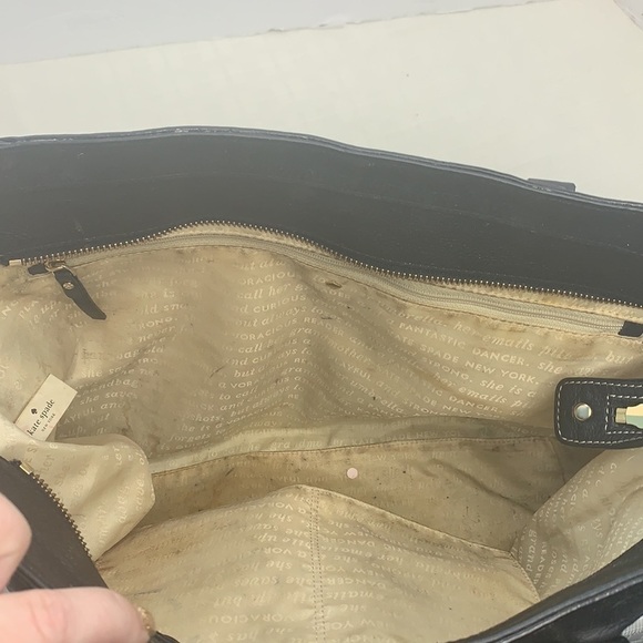 Kate spade tote in black and gold - Picture 6 of 10
